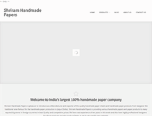 Tablet Screenshot of indiahandmadepapers.com
